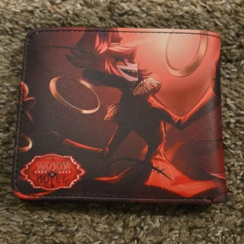 New Hazbin hotel Halloween horror anime manga leather wallet